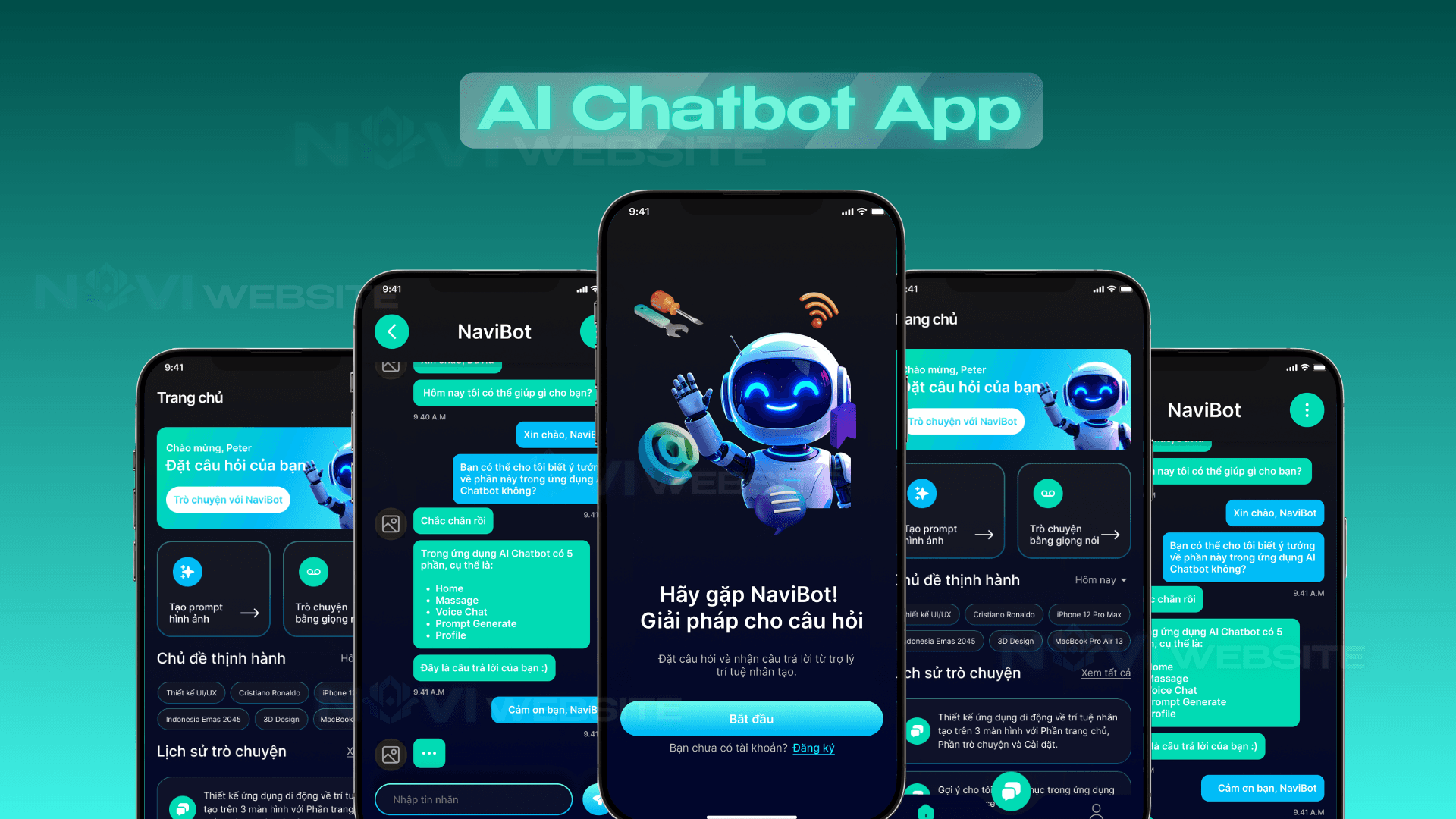 App tương tác chatbot AI