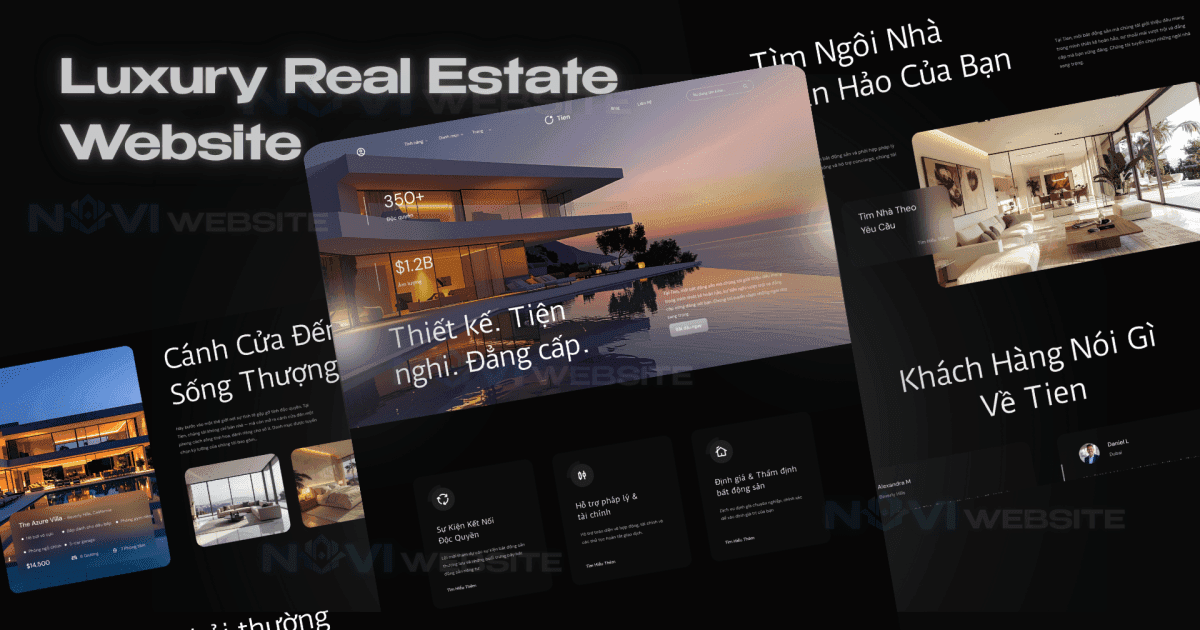Website bất động sản sang trọng