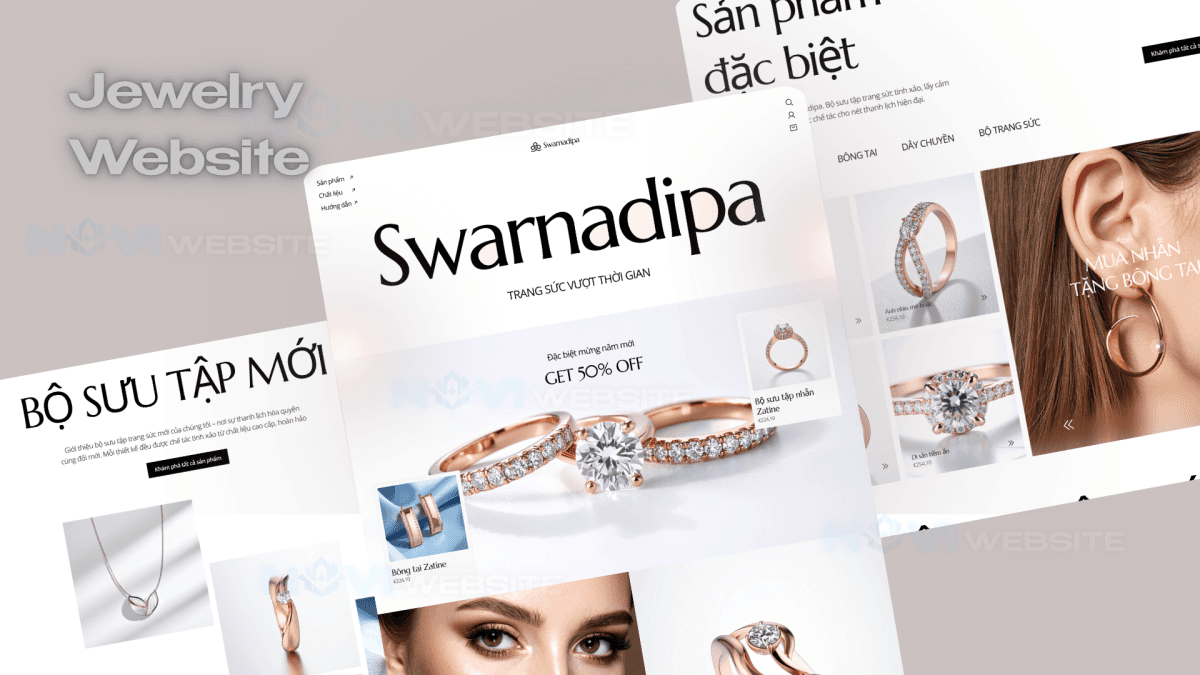 Website Bộ sưu tập trang sức