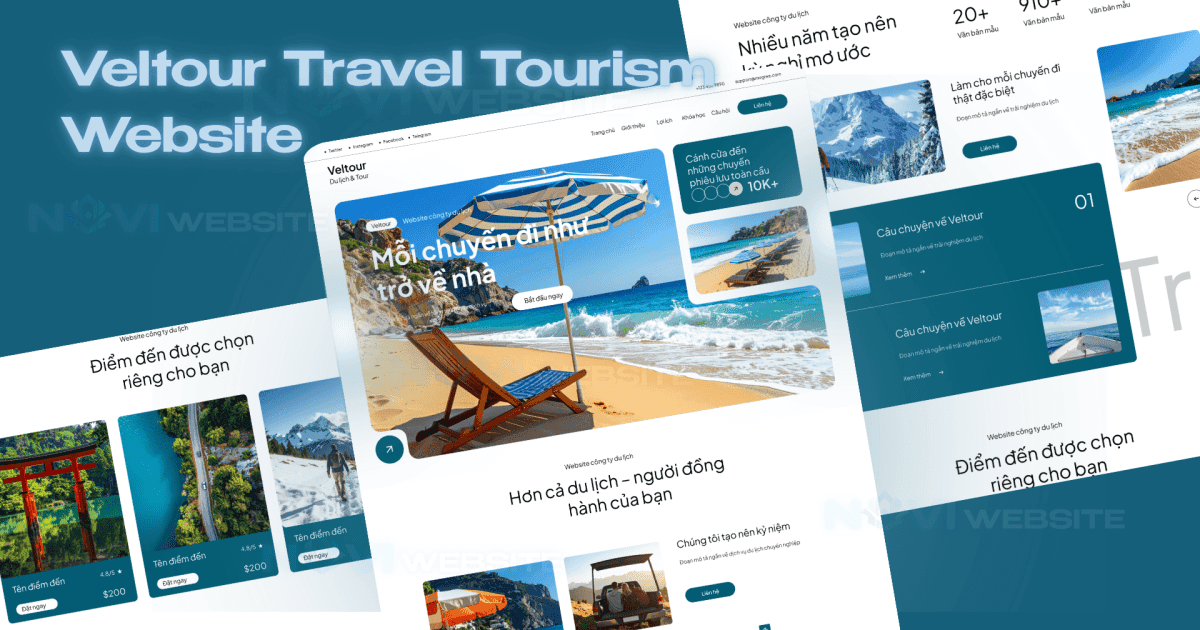 Website landing page công ty du lịch & lữ hành