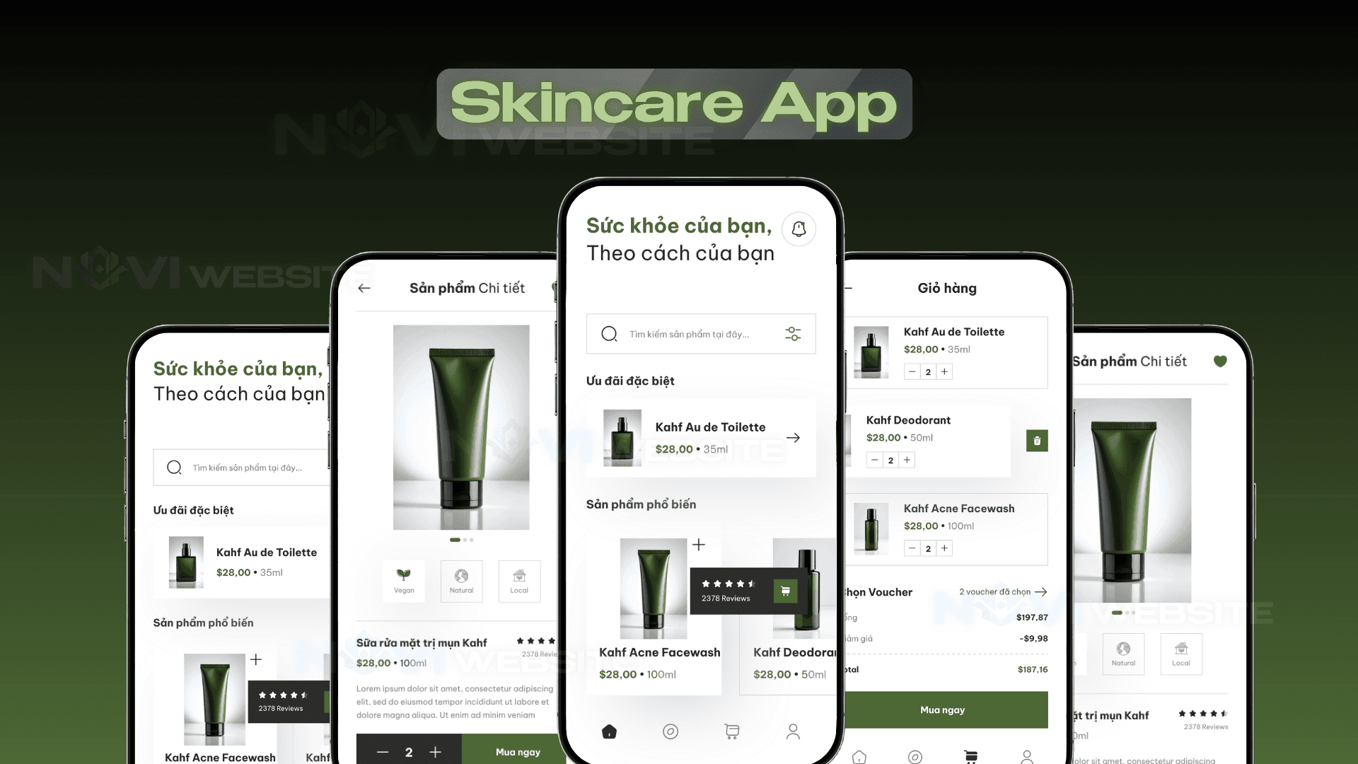 App chợ chăm sóc da