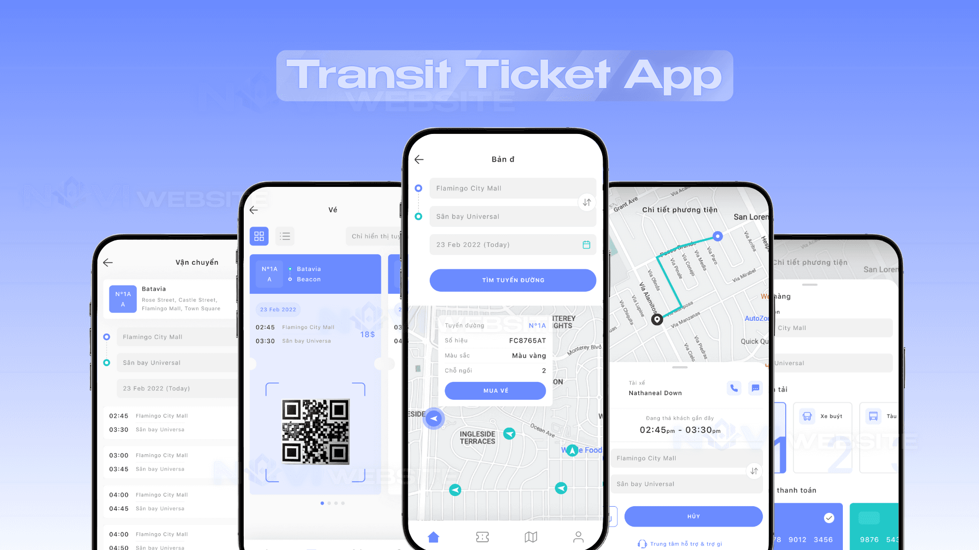 App đặt vé di chuyển