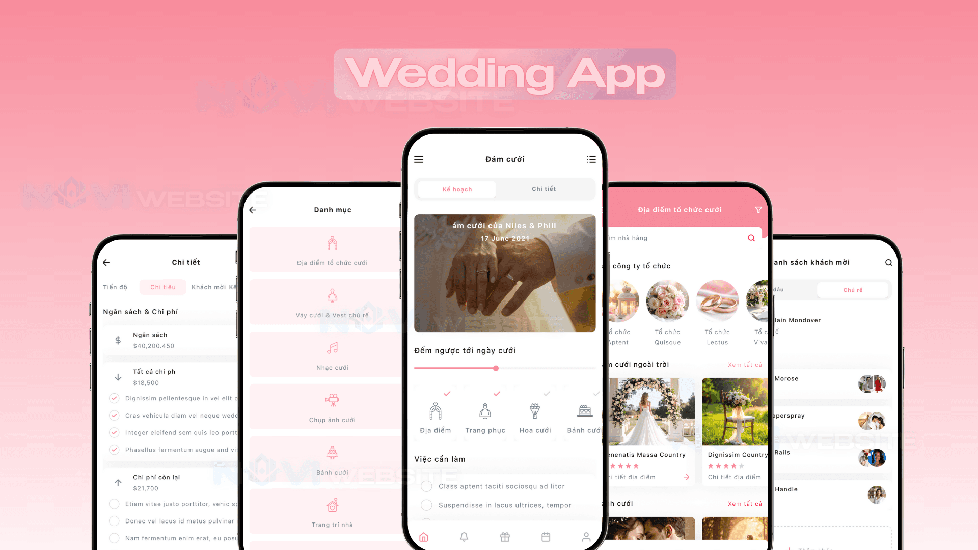 App lập kế hoạch đám cưới