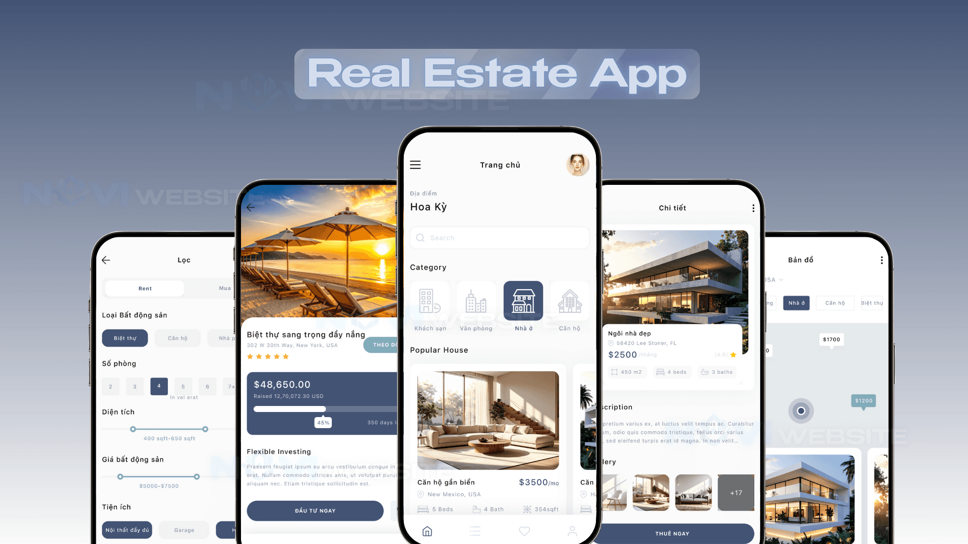 App thuê nhà bất động sản