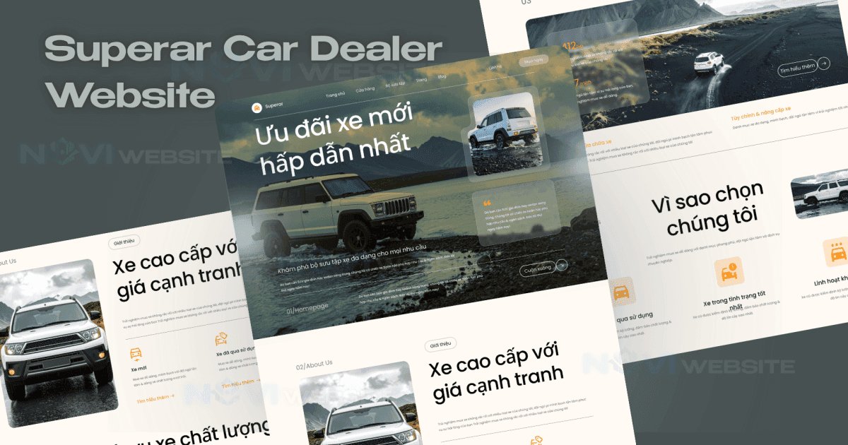 Website đại lý / mua bán ô tô