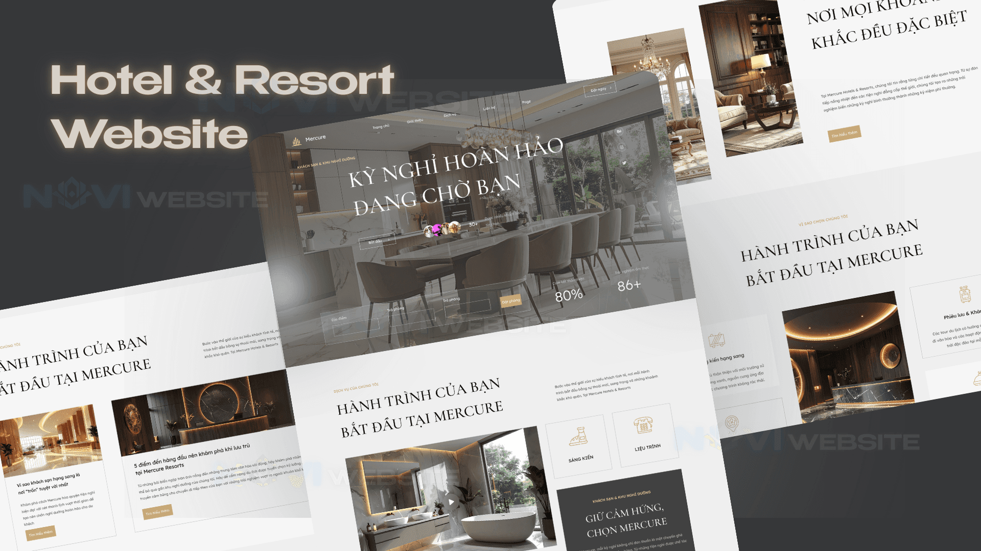 Website khách sạn resort