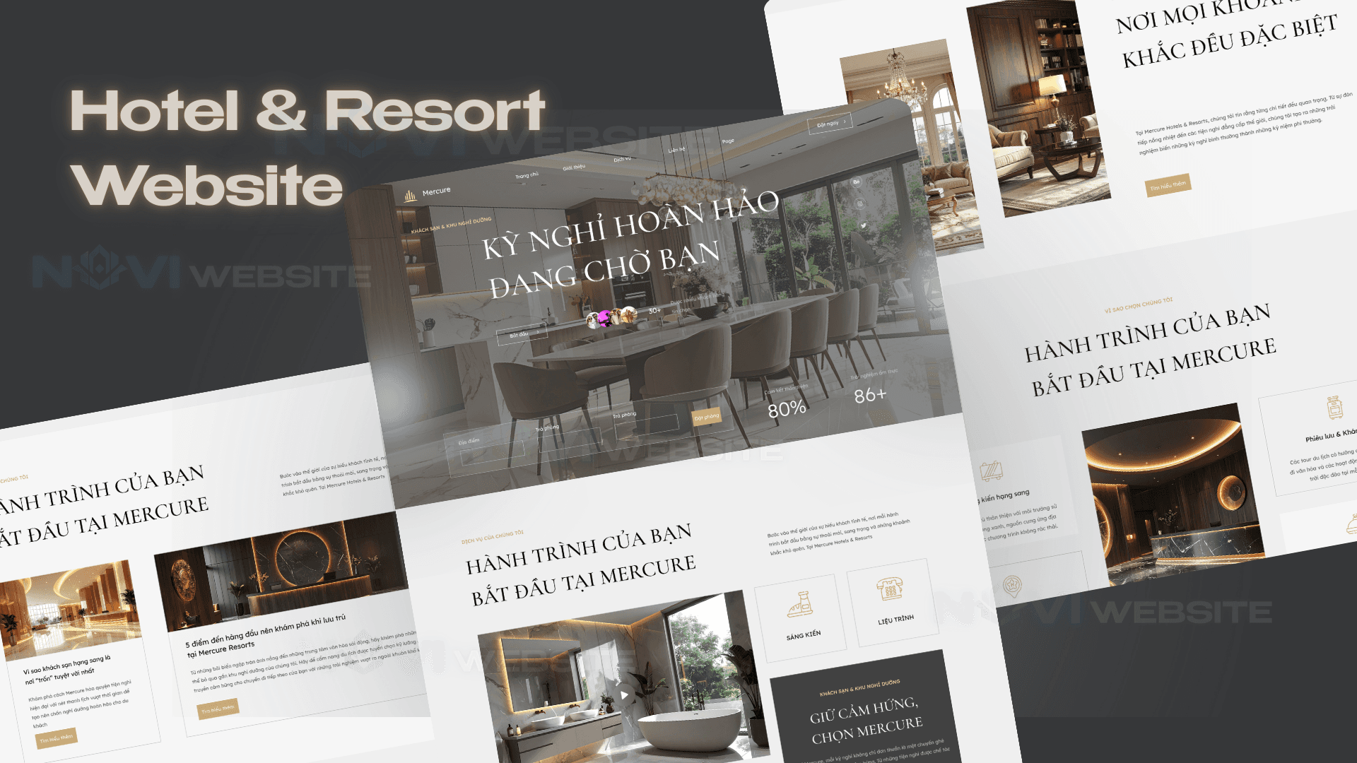 Website khách sạn resort