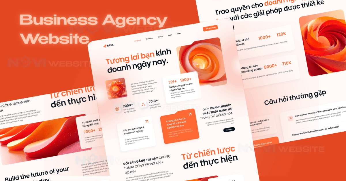 Website landing page doanh nghiệp / agency