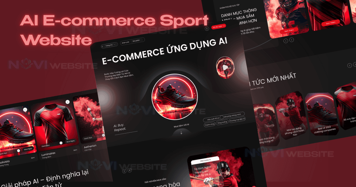 Website thương mại điện tử AI thể thao