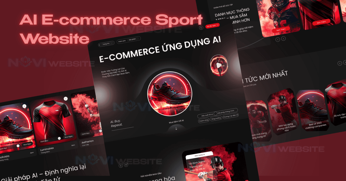 Website thương mại điện tử AI thể thao
