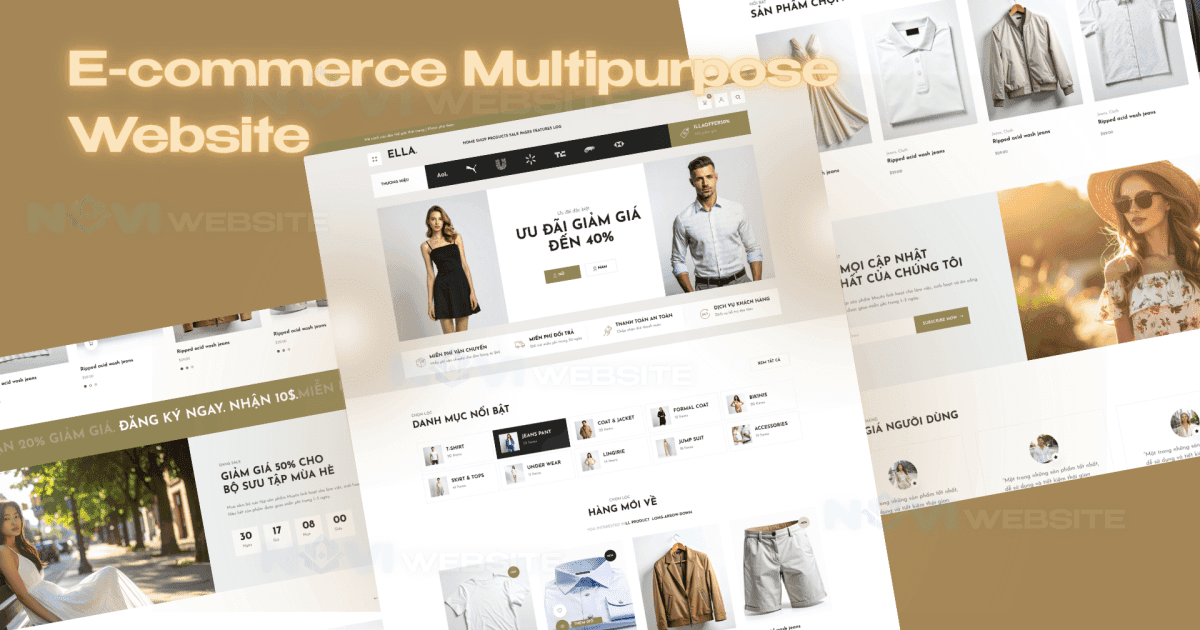 Website thương mại điện tử thời trang đa năng