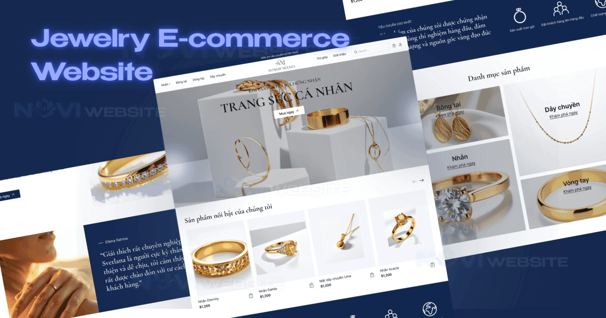 Website thương mại điện tử trang sức