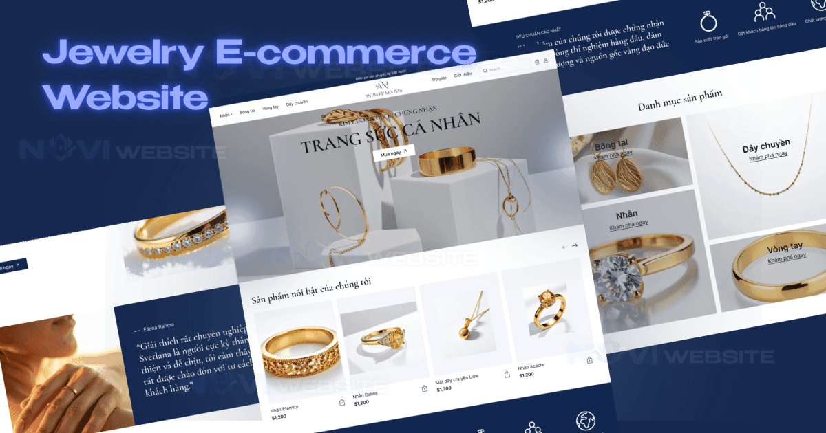 Website thương mại điện tử trang sức